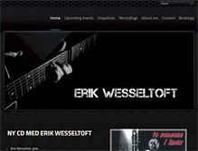 Tablet Screenshot of erikwesseltoft.com